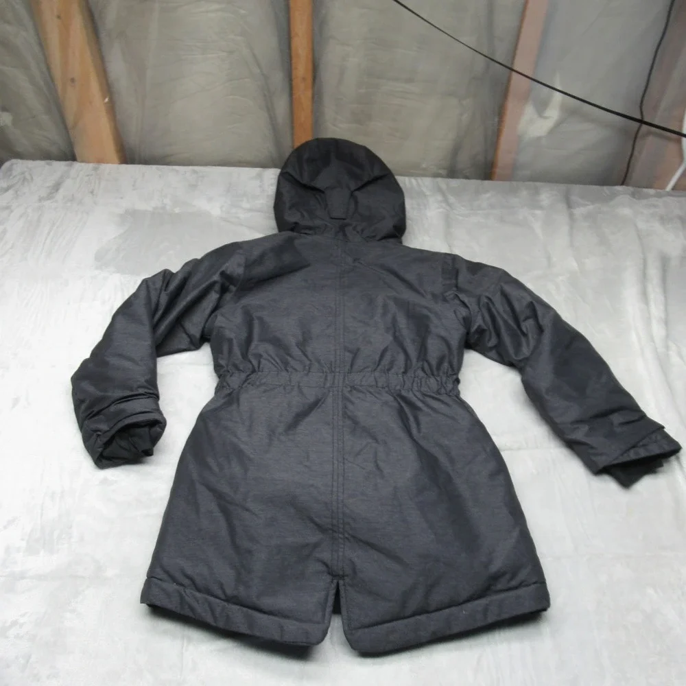 Columbia Nordic Strider‎ Jacket Girl Small Black Insulated Hood Waterproof Parka